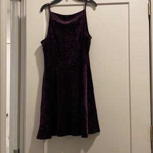 Velvet tank top formal dress